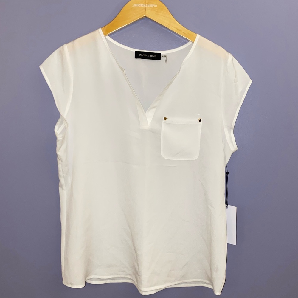 NWT! Ivanka Trump Sheer Blouse